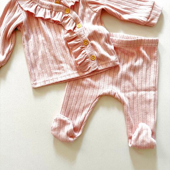 RZ Baby by Rachel Zoe 2 Piece Knit Set in Pink - Picture 4 of 5